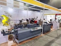 Máquina Automática de Serigrafía para Etiquetas Textiles, 2 Estaciones, Área de Impresión de 350x180 mm, Impresora de Etiquetas para Algodón/Seda