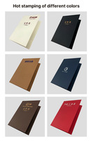 Dossiers de présentation en papier épais 300 g/m², format A4 A5, à deux pochettes, personnalisables, couleurs assorties, fournisseur de bureau
