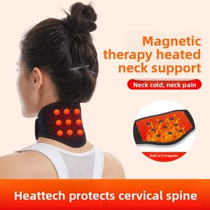 Enveloppe de soutien ergonomique auto-chauffante pour le <span class=keywords><strong>cou</strong></span>, protection cervicale en tissu magnétique doux pour la peau, idéale pour le bureau et les voyages, pour des soins chauds du <span class=keywords><strong>cou</strong></span> - Product Image 1