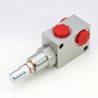 Vanne de régulation de pression hydraulique de type bloc compact, protection contre les surpressions jusqu'à 32 MPa, pour machines de construction