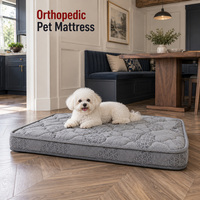 Matelas orthopédique pour chien avec options de tissu de revêtement personnalisé, matelassage, passepoil et étiquette de marque pour les collections de produits pour animaux de compagnie en vente au détail
