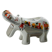 Boîte de rangement pour pièces de monnaie de forme personnalisée, boîte à monnaie en céramique de couleur personnalisée, style hippopotame, tirelire géante pour enfants