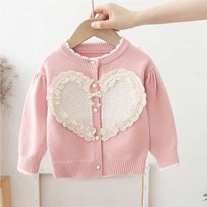Vêtements d'automne pour filles, <span class=keywords><strong>pull</strong></span> en tricot pour enfants, <span class=keywords><strong>pull</strong></span> tendance pour filles, cardigan, <span class=keywords><strong>pull</strong></span> doux pour bébés filles - Product Image 2