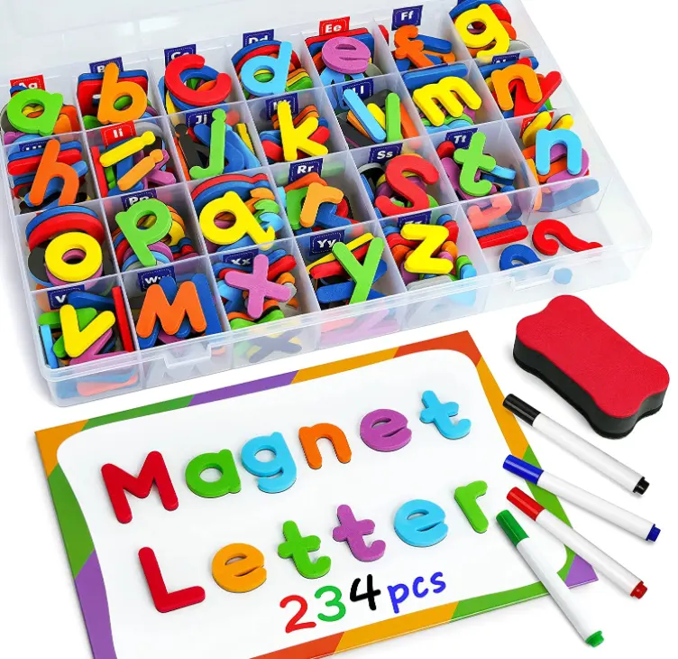 Amazon Hot Selling Custom Eva Magnetische Alfabet Letters En Cijfers Voor Kinderen Onderwijs