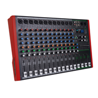 Console de mixage audio professionnelle 12 canaux, contrôleur DJ, console de mixage audio avec connexion USB/BT/MP3 pour système de sonorisation