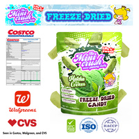 Bonbons soufflés lyophilisés en vrac Poudre de crème glacée aromatisée au matcha Saveurs de lait de coco fruité sucré Ingrédients Sucre