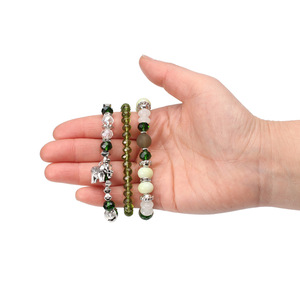 Bohemian Elephant Charm Beaded Bracelets Silver Plated <b>Crystal</b> Rhinestone Unisex Gift Jewelry 2022 - Product Image 3