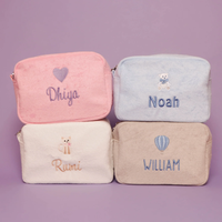Pochette cosmétique en peluche mignonne trousse de toilette en fourrure multicolore trousse de maquillage légère et moelleuse trousse cosmétique pour femmes