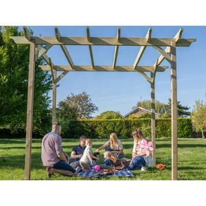 Pergola de gazébo rétractable en bois, arc imperméables, rétractable, pour le jardin, nouveauté - Product Image 2