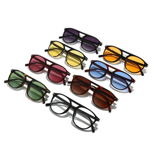 <span class=keywords><strong>Gafas</strong></span> de Sol de Piloto Cuadradas con Doble Puente STORY, Lentes Naranjas Vintage, Protección UV400, Unisex, Diseño de Moda, Gran Venta, XY7117 - Product Image 4