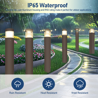 Lumière de jardin LED certifiée Starslumin 120-277V AC en aluminium étanche IP65 Ra70 5000K 24W avec capteur de lumière 3CCT sélectionnable