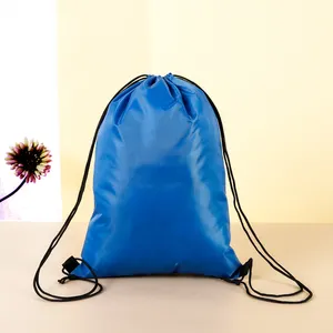 2023 Popular Solid Color Small Promotional Bag Polyester Drawstring