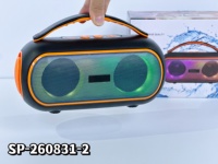 Haut-parleur Bluetooth portable RGB 10W avec double haut-parleur de 57 mm en maille de fer, pour extérieur, sans fil, lecture BT TF USB FM