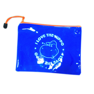 Sac en maille PVC personnalisé avec fermeture éclair givrée/transparente, étui à crayons en plastique - Product Image 6