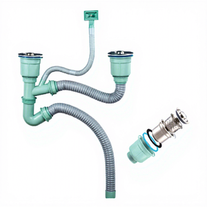 OUDU Vente chaude Évier de <span class=keywords><strong>cuisine</strong></span> en acier inoxydable avec passoire et couvercle de vidange, surface polie, connexion pop-up, garantie de 2 ans, durable - Product Image 1