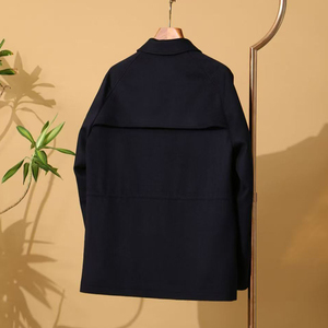 <span class=keywords><strong>Giacca</strong></span> Casual da <span class=keywords><strong>Uomo</strong></span> di Alta Qualità in Misto Lana e <span class=keywords><strong>Cashmere</strong></span> con Colletto a V e Chiusura a Cerniera, Design Traspirante per l'Autunno - Product Image 3