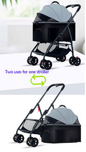 Passeggino pieghevole e comodo a 4 ruote <span class=keywords><strong>per</strong></span> animali domestici con carrello rimovibile <span class=keywords><strong>per</strong></span> il trasporto di animali domestici - Product Image 6