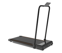 Caminadora Plegable de 2.5HP con Manillar, Plataforma de Caminata Inclinable con Control Remoto, Máquina para Correr Eléctrica Compacta para el Hogar y la Oficina