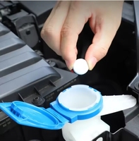 Nettoyant universel pour voiture RTS Y0003, comprimé effervescent bleu, microfibre, nettoyant solide pour vitres, accessoires automobiles, nettoyant en spray