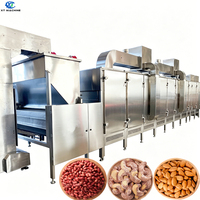 Machine de torréfaction commerciale de qualité alimentaire pour noix, machine de torréfaction continue pour arachides et graines de tournesol, pour usage en usine de noix