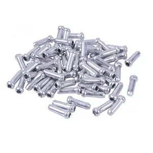 100PCS MTB Bike Bicycle Brake Shifter Aluminum Inner Cable Tips Crimps Cycle Cycling Parts Derailleur Shift Cables End Caps