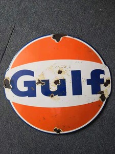 Quảng Cáo Ấn Độ Đỏ Mảng Bám Sứ Tráng Men Kim Loại Đăng Treo Ban Domed Phong Cách 30Cm - Product Image 3