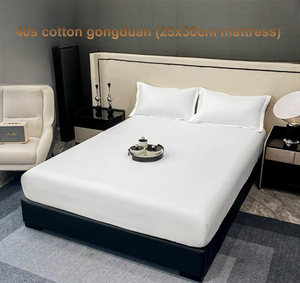 Juego de Sábanas de Hotel 100% <span class=keywords><strong>Algodón</strong></span> 200 Hilos, Cuatro Piezas, Funda de Edredón, Personalizado, Liso, Impresión Reactiva para Hoteles y Casas de Huéspedes - Product Image 5