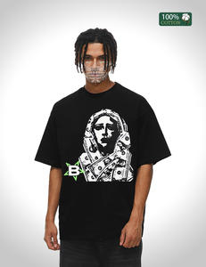 Camiseta de Algodón Estilo Urbano para Hombre, 5 Colores, Corte Holgado, Verano, Almacén <span class=keywords><strong>Toledo</strong></span> - Product Image 1