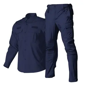 Men's Outdoor Hunting Shirts + Pants Tactical Camping Quick Dry Detachable Combat Guard Uniform Suits
