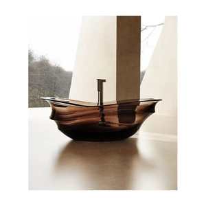 מודרני 1.8 מ 'אמבטיה בסגנון חופשי אקרילי מלבני עמוק השריית ג' קוזי מבוגרים - Product Image 1