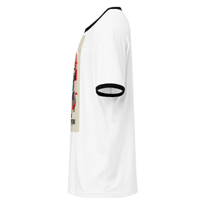 T-Shirt Unisex in Jersey 100% Cotone con Collo a Contrasto - Design Semplice con Logo, Tessuto 300g - Product Image 4