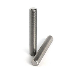 Pour YUFU – <span class=keywords><strong>Tige</strong></span> <span class=keywords><strong>filetée</strong></span> Acme M5 galvanisée DIN975 DIN976 de haute précision en acier inoxydable avec finition zinc noir, mesure métrique - Product Image 1