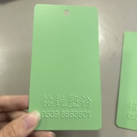 Poudre de polyester électrostatique thermofissile, résistante aux UV, peinte par pulvérisation, motif sable vert pomme, pour plastique