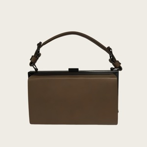 Customization Minimalist PU Leather Square Classic Clutch Bag with Top Handle <b>Medium</b> Hardness All Seasons Women's <b>Handbag</b> - Product Image 4