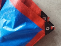 Lona Resistente al Desgaste de Doble Color para Camiones y Camionetas Ligeras, Naranja por Fuera y Azul Cielo por Dentro