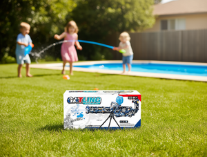 Pistola de agua eléctrica Gatling 7707-4 de plástico, juguete para exteriores para niños y adultos - Product Image 2