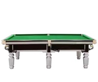 Table de billard anglaise professionnelle de 12 pieds Table en ardoise de billard de haute qualité avec pieds en bois massif