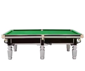Mesa de billar con patas marrones de gama alta, juego estándar para el hogar, mesa de billar y billar - Product Image 5