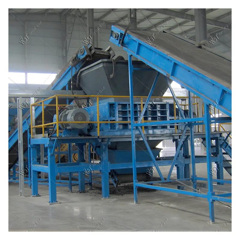 Factory Price Complete Waste Tire shredder machine waste tyre recycling machine rubber powder machine