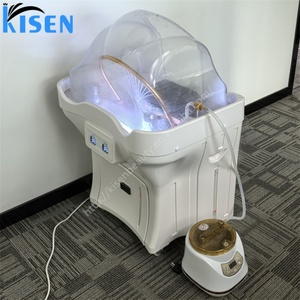 อ่างสปาผมแบบพกพาออลอินวัน Kisen: ระบบหมุนเวียนน้ำพร้อมเครื่องทำความร้อนสำหรับอบไอน้ำ ไม่ต้องใช้ท่อประปา เหมาะสำหรับร้านเสริมสวย พื้นที่ขนาดเล็ก - Product Image 5