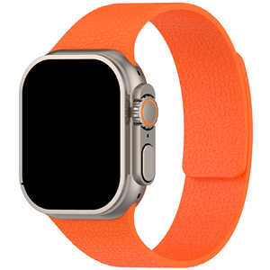 Correa de reloj de silicona con textura de lichi y hebilla magnética plegable Upro para Apple Watch Ultra Band 49mm 45mm 44mm 41mm 40mm - Product Image 1