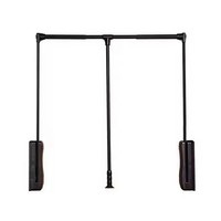 Porte-vêtements hydraulique réglable pour armoire, fermeture douce, robuste pour vêtements