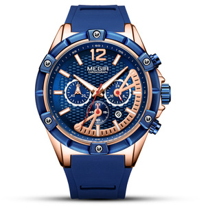 Popular Men's Watch Multifunctional Sports Calendar <b>Waterproof</b> Quartz <b>Wristwatch</b> - Product Image 5