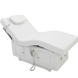 Table de massage électrique à trois moteurs, couleur personnalisable, pour soins du visage et spa, design contemporain, cuir PU chauffant, chambre à coucher - Product Image 1