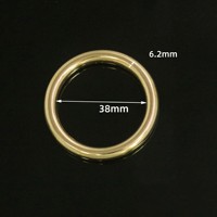 Anneau rond en laiton massif pour sac à main, couleur personnalisée écologique, accessoires pour sac, 13/16/20/23/26/32/38/45 mm
