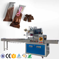 Machine d'emballage de sacs de chocolat à grande vitesse entièrement automatique Machine d'emballage horizontale de barres de chocolat