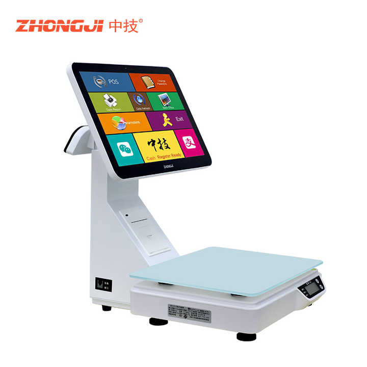 Zhongji TS2 AI Scale Supermarket Weighing Scale Retail POS Software ...