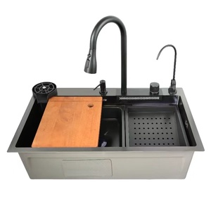 Évier de cuisine intelligent multifonctionnel en acier inoxydable moderne <span class=keywords><strong>avec</strong></span> <span class=keywords><strong>cascade</strong></span>, édition 2025 - Product Image 2