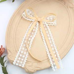 Pinces à <span class=keywords><strong>cheveux</strong></span> de <span class=keywords><strong>princesse</strong></span> à longue queue et nœud de marin, couleur unie, accessoires de fête pour filles - Product Image 4