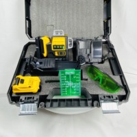 Nivel Láser de 3 Puntos DW 089LG12-Line Verde 540nm, Autonivelante, con Estuche Resistente a Impactos para Construcción